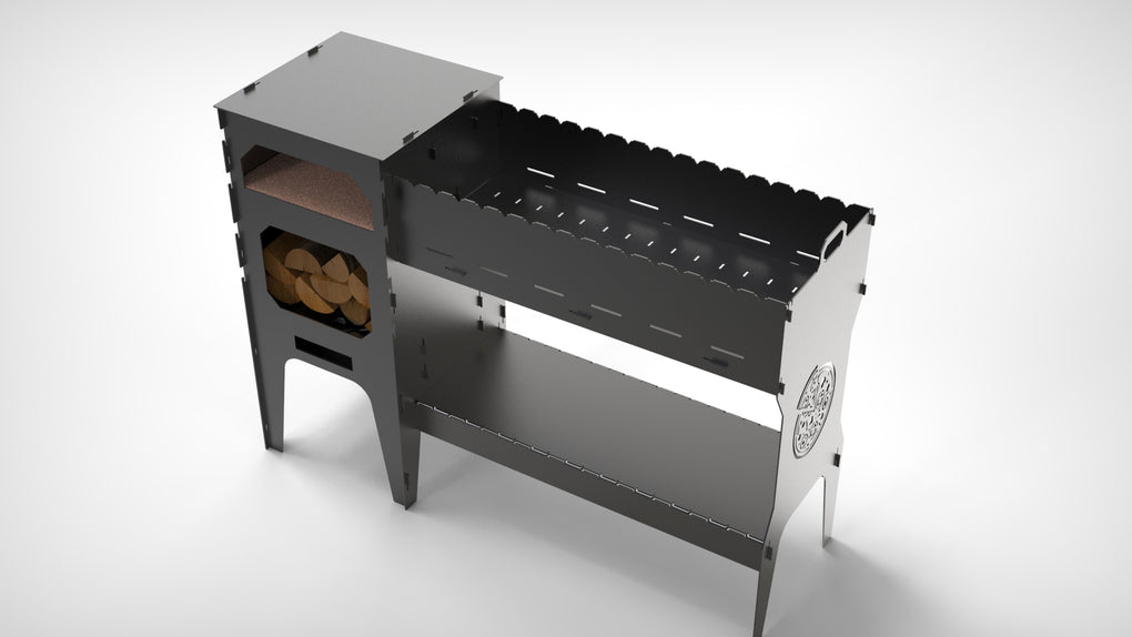 Pizza Braai 3 in 1 Stainless Steel